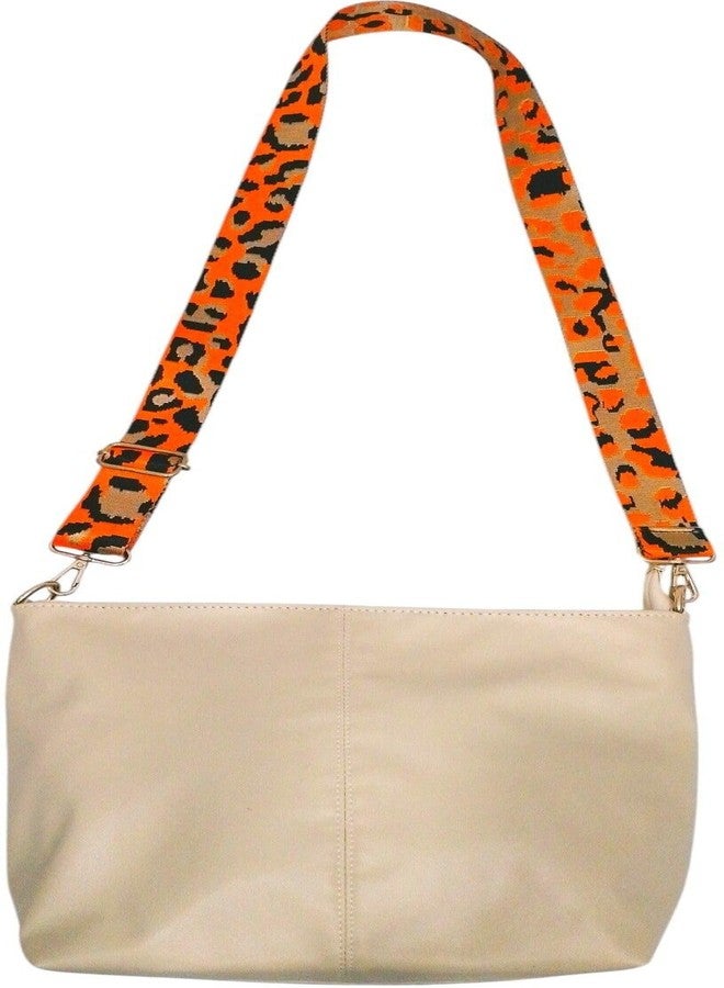 Poorak Beige Sling Bag with Detachable Orange Belt for Girls & Women - Image 5